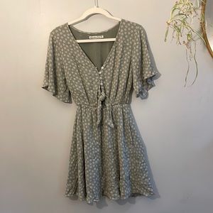 Abercrombie & Fitch (medium tall) button up dress with tie detail